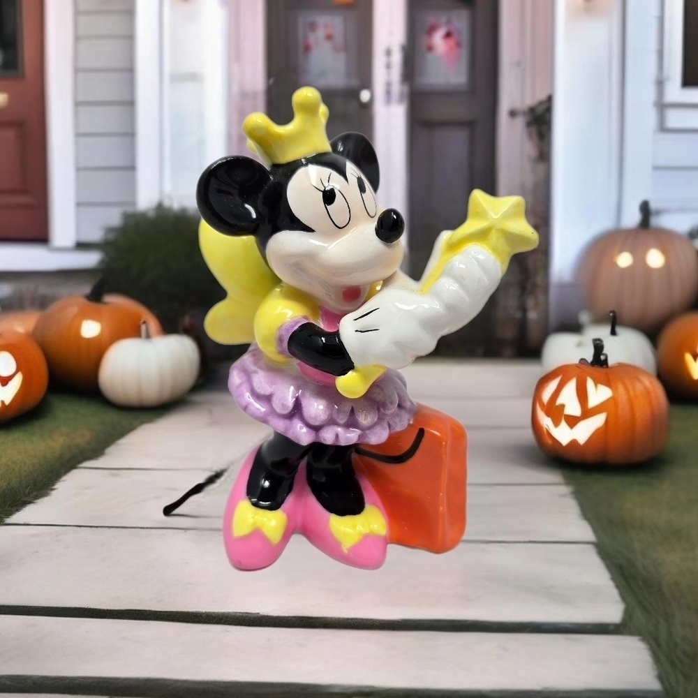 Minnie Mouse Disney Enesco Halloween Costume Fairy Princess Halloween Bag Crown